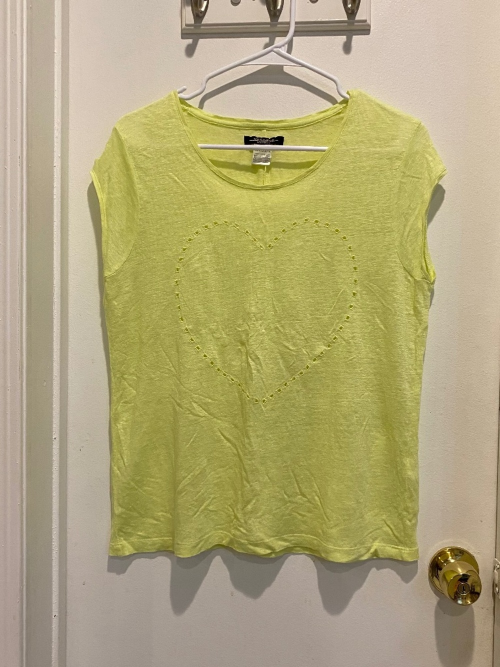 Weekend Max Mara Gaize Embellished Heart Cotton T-Shirt